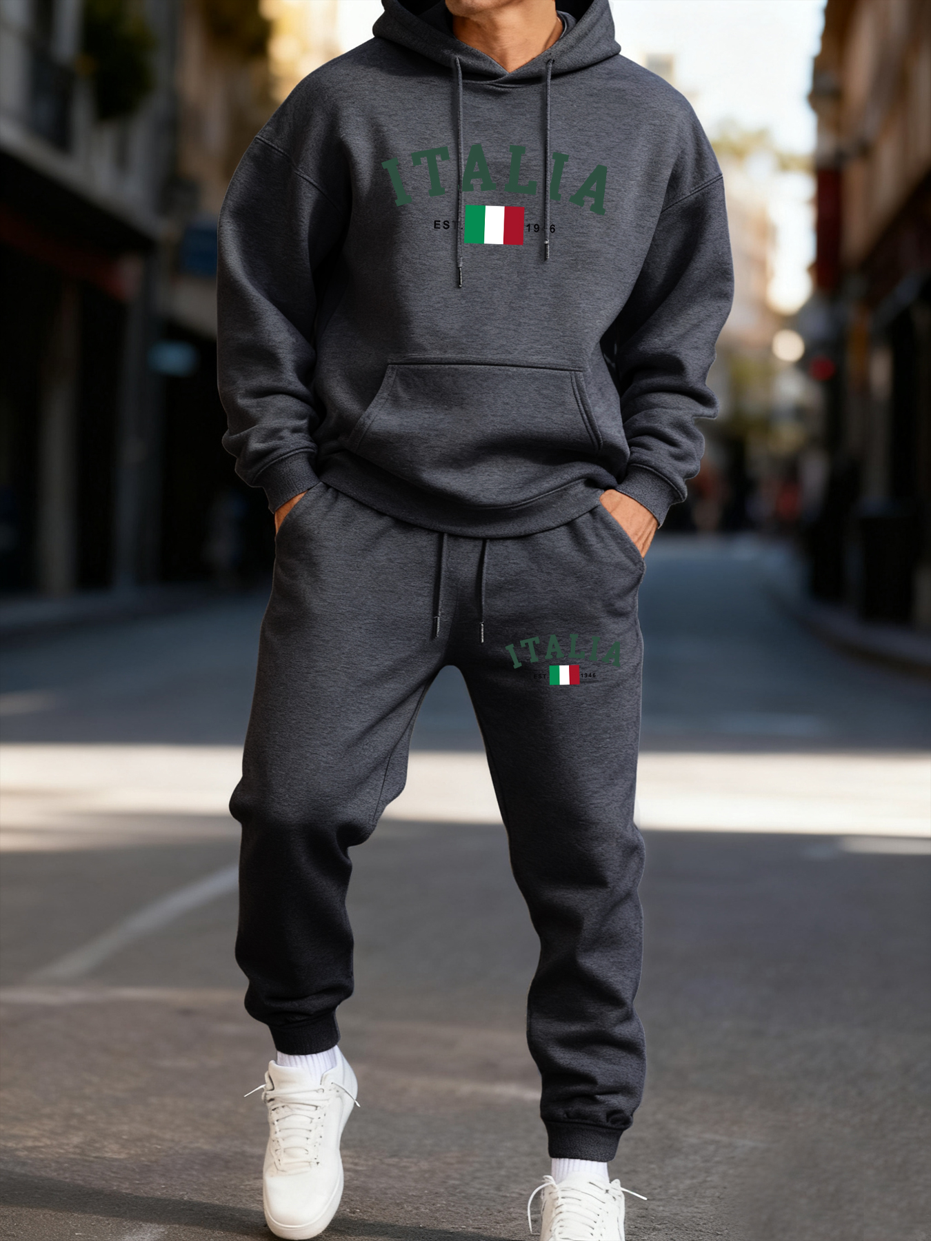 Italia Italian Flag Print Man  - Street Fashion Elements recension och pris