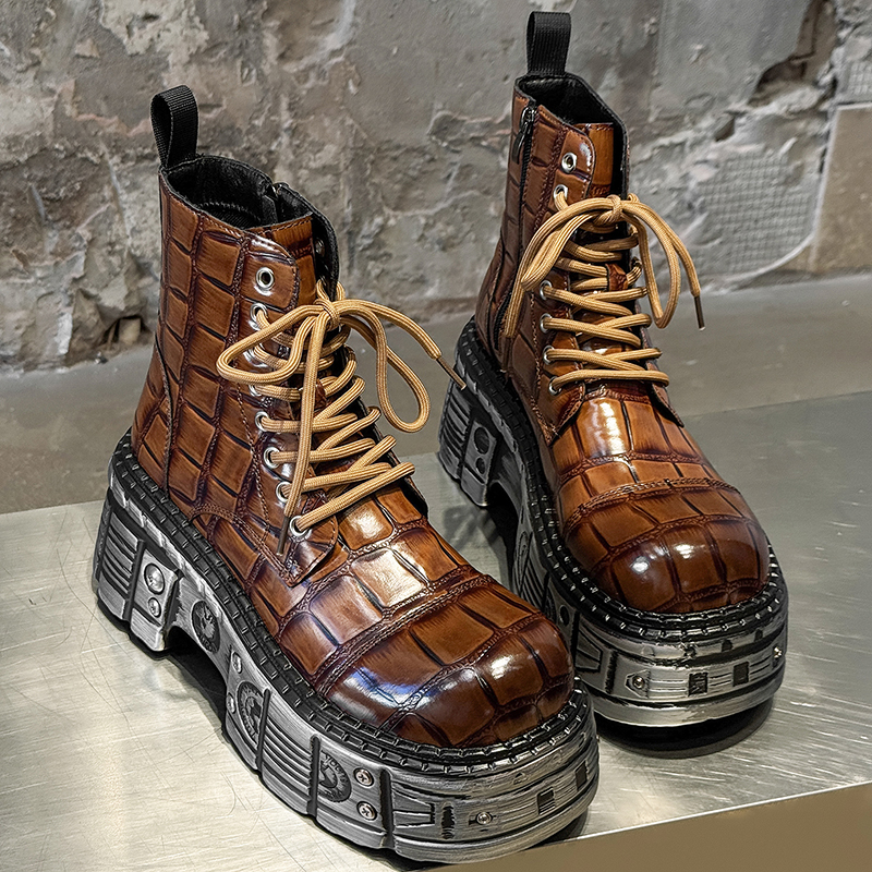 New trendy men thick soled hig - Street Fashion Trends recension och pris