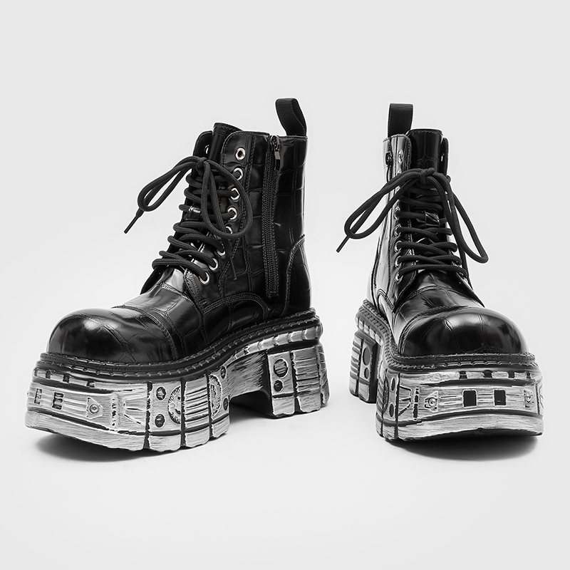 New trendy men thick soled hig - Street Fashion Trends recension och pris