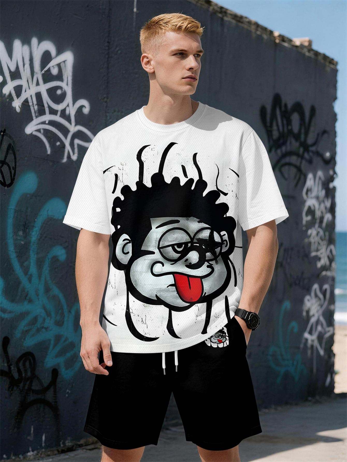 2026 Summer New Men's Short-Sl - Street Fashion Trends recension och pris