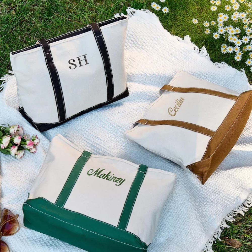 Embroidered Name Tote Bag, Fas - Tote Bag Canvas Print recension och pris