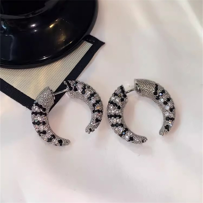 Vintage Front Rear Zircon Horn - Street Fashion Earrings recension och pris