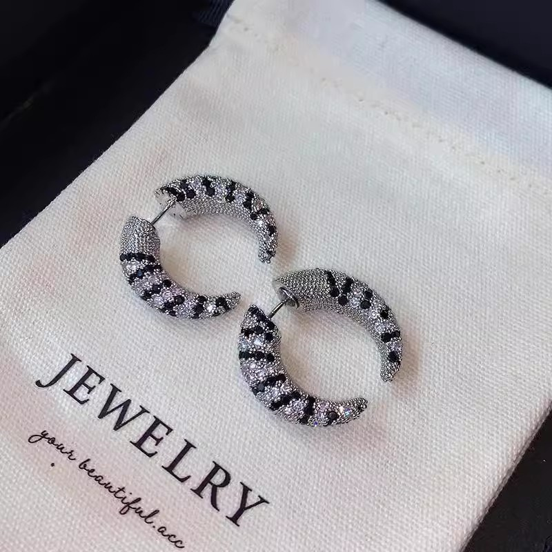 Vintage Front Rear Zircon Horn - Street Fashion Earrings recension och pris