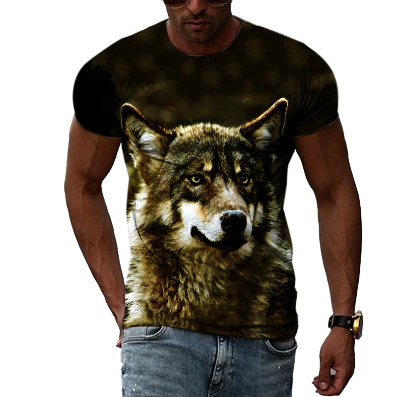 Casual Men's Animal Print T-sh - Street Fashion Elements recension och pris