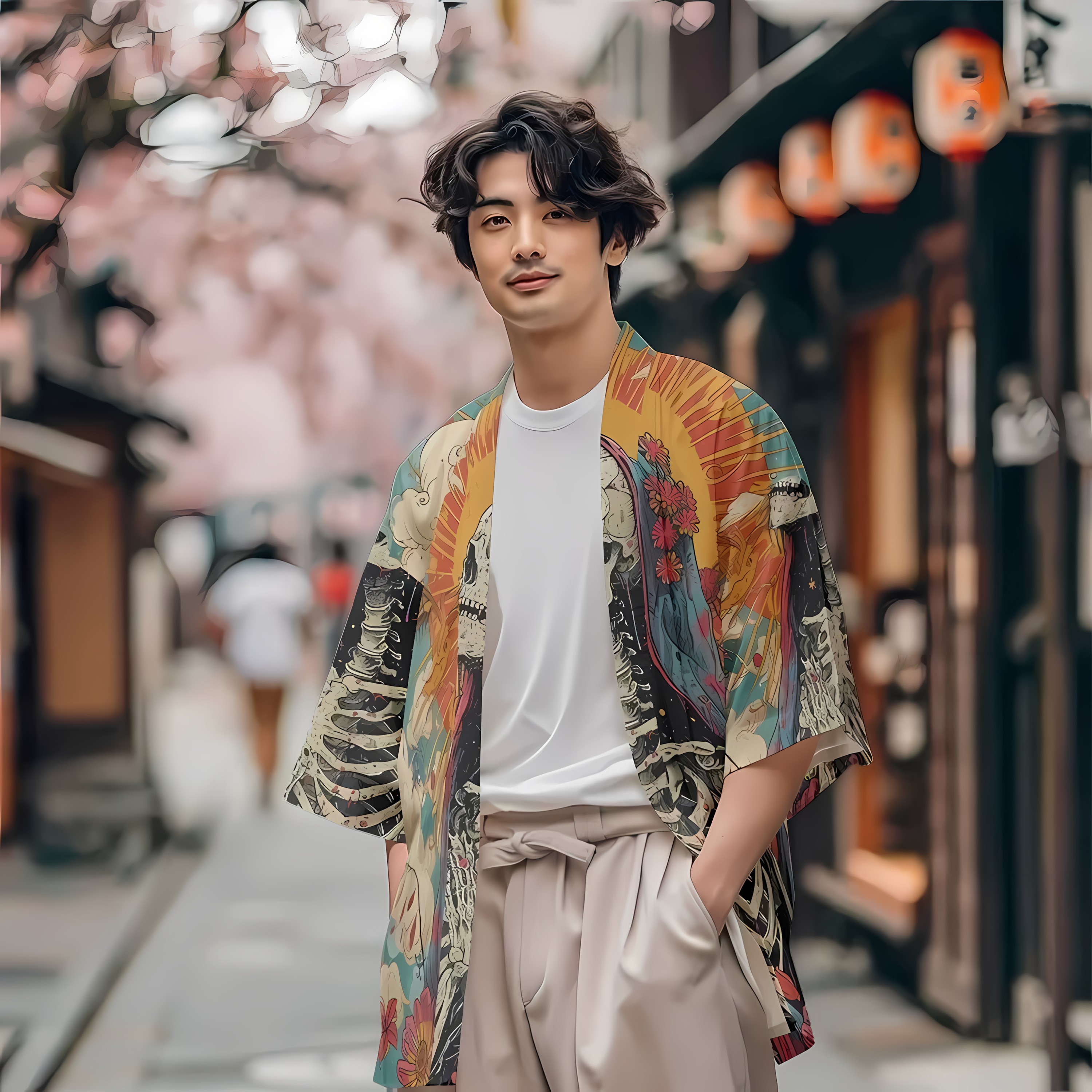 2026 Summer New Men's Kimono w - Street Fashion Kimono recension och pris