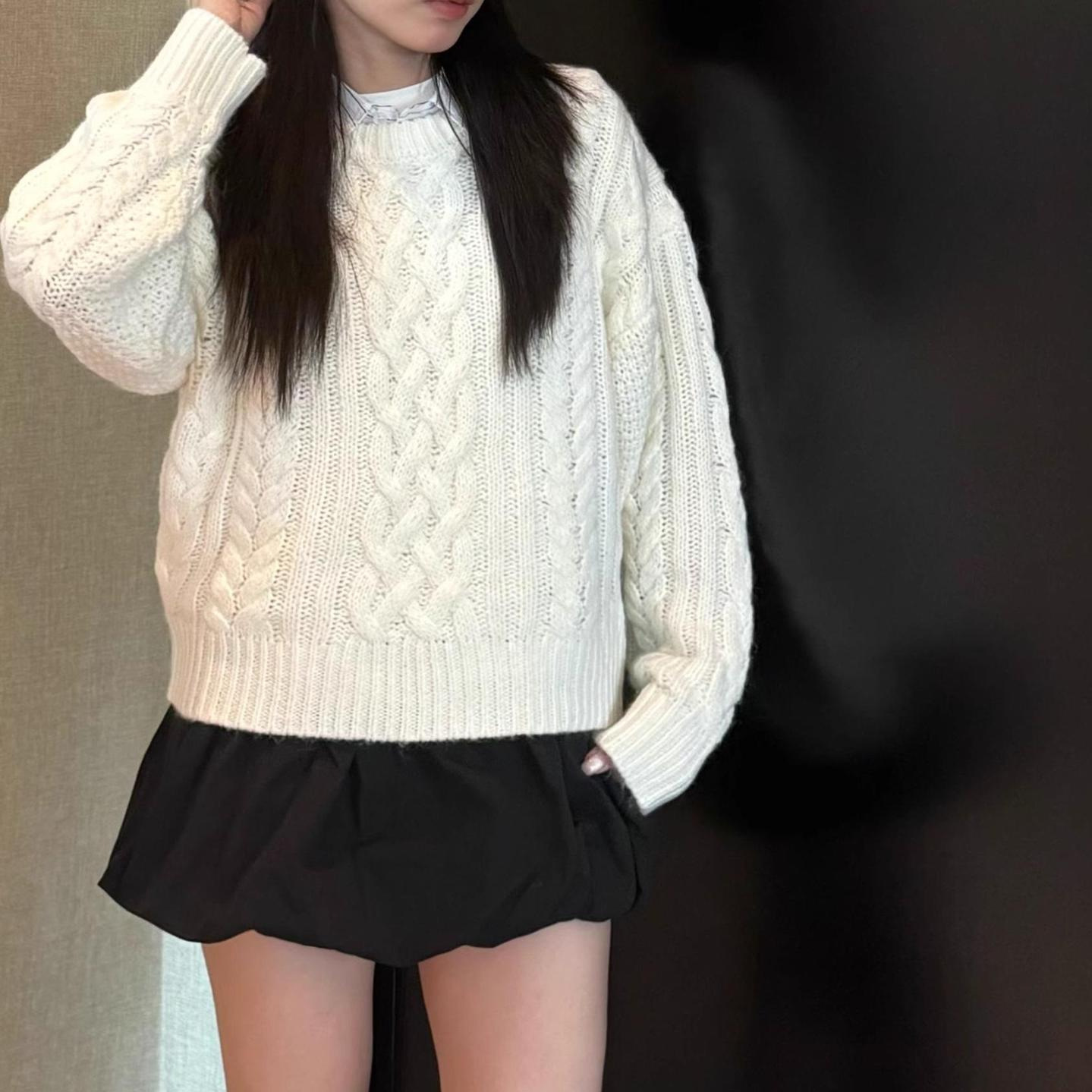 Thebarnnet Korea Fleece-Lined  - Oversized Crewneck Fleece recension och pris