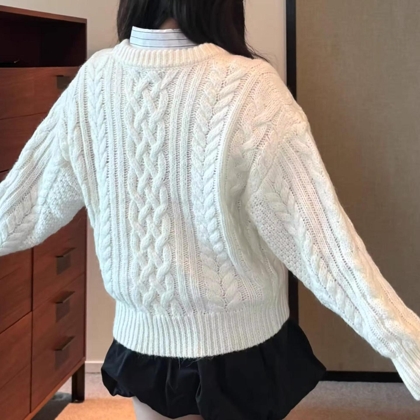 Thebarnnet Korea Fleece-Lined  - Oversized Crewneck Fleece recension och pris