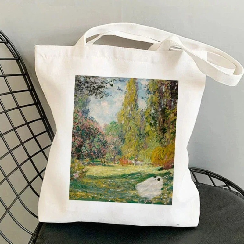 Kawaii Harajuku Monet Water Li - Tote Bag Canvas Print recension och pris