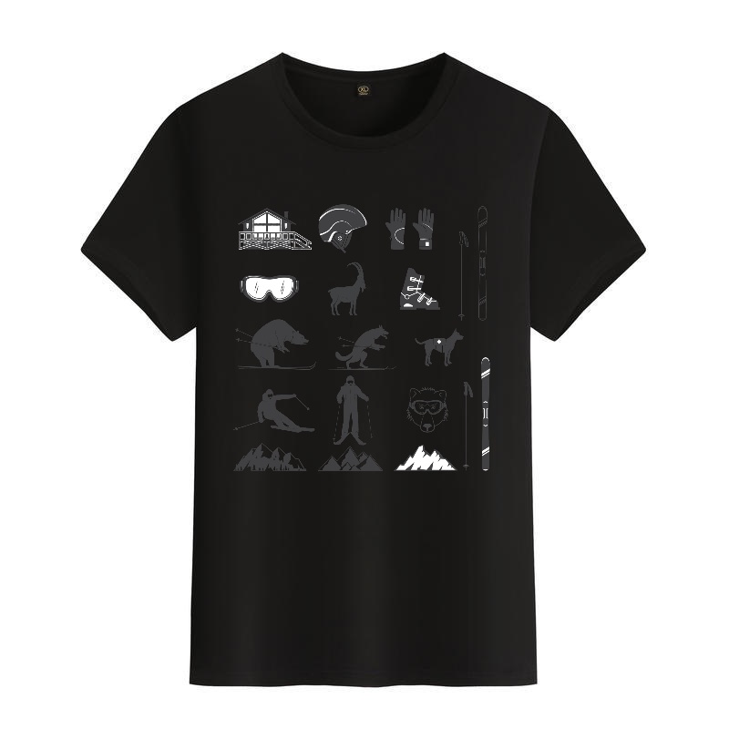 Men's Black Round-Neck Short-S - Street Fashion Elements recension och pris
