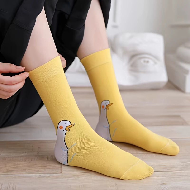 Funny Duck Socks Women Cute An - Quirky Street Fashion recension och pris