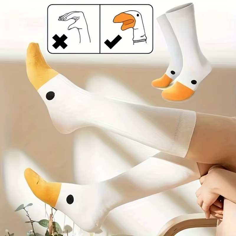 Funny Duck Socks Women Cute An - Quirky Street Fashion recension och pris