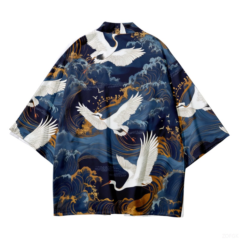 Summer Beach Fashion Crane Wav - Street Fashion Kimono recension och pris