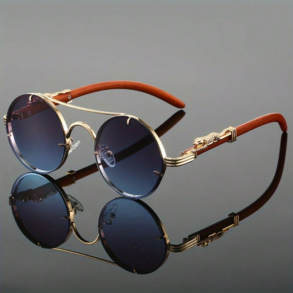 Stylish Round Metal Frame Sung - Street Fashion Luxury recension och pris