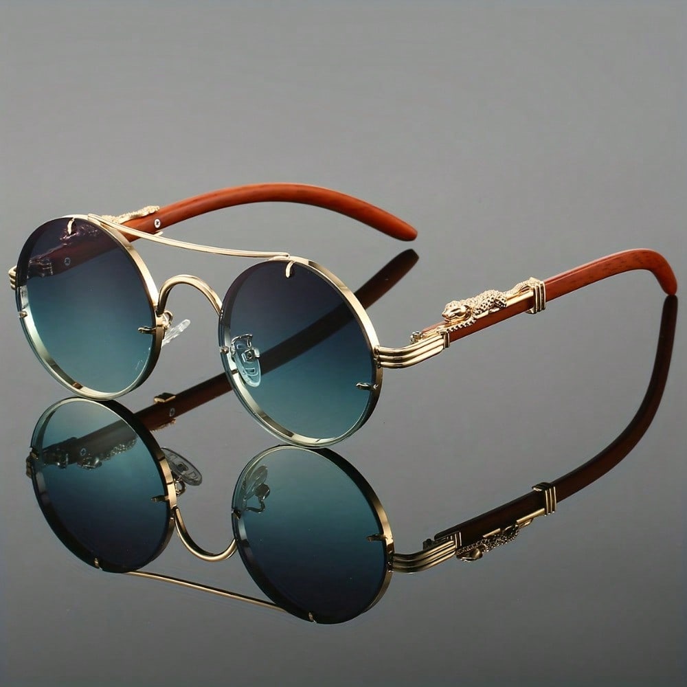Stylish Round Metal Frame Sung - Street Fashion Luxury recension och pris