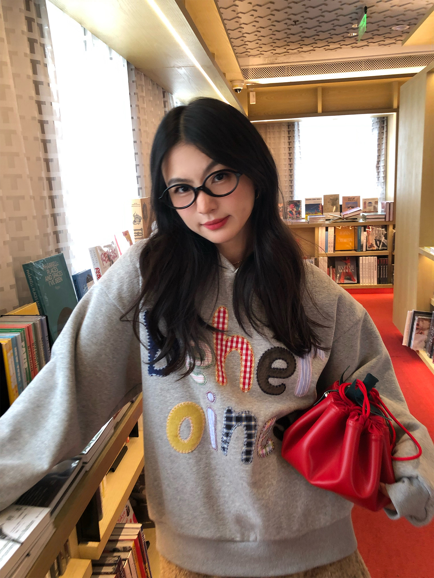 Gray Fleece Lined Hoodie Women - Oversized Crewneck Fleece recension och pris