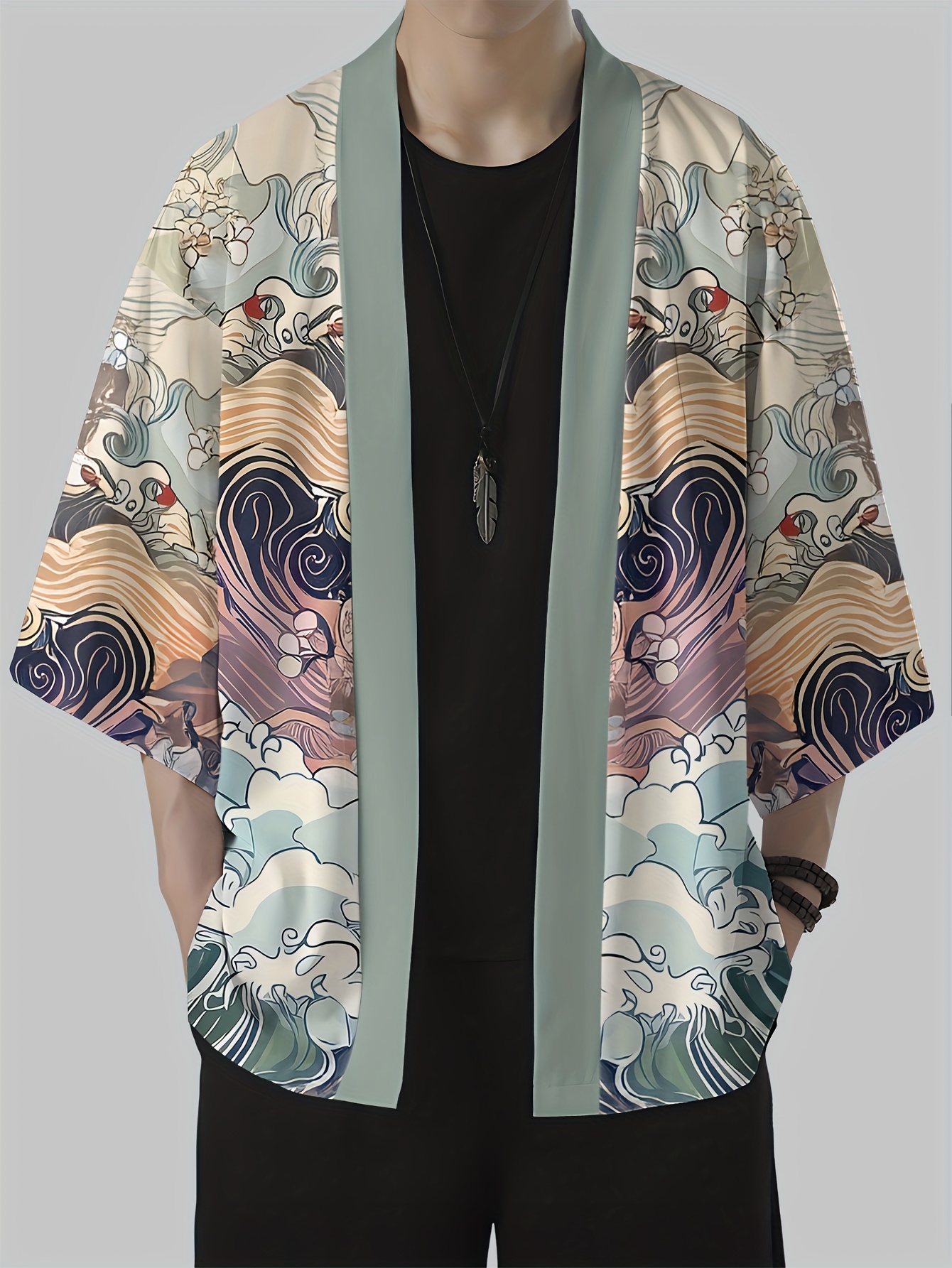 2026 Summer New Men's Kimono w - Street Fashion Kimono recension och pris