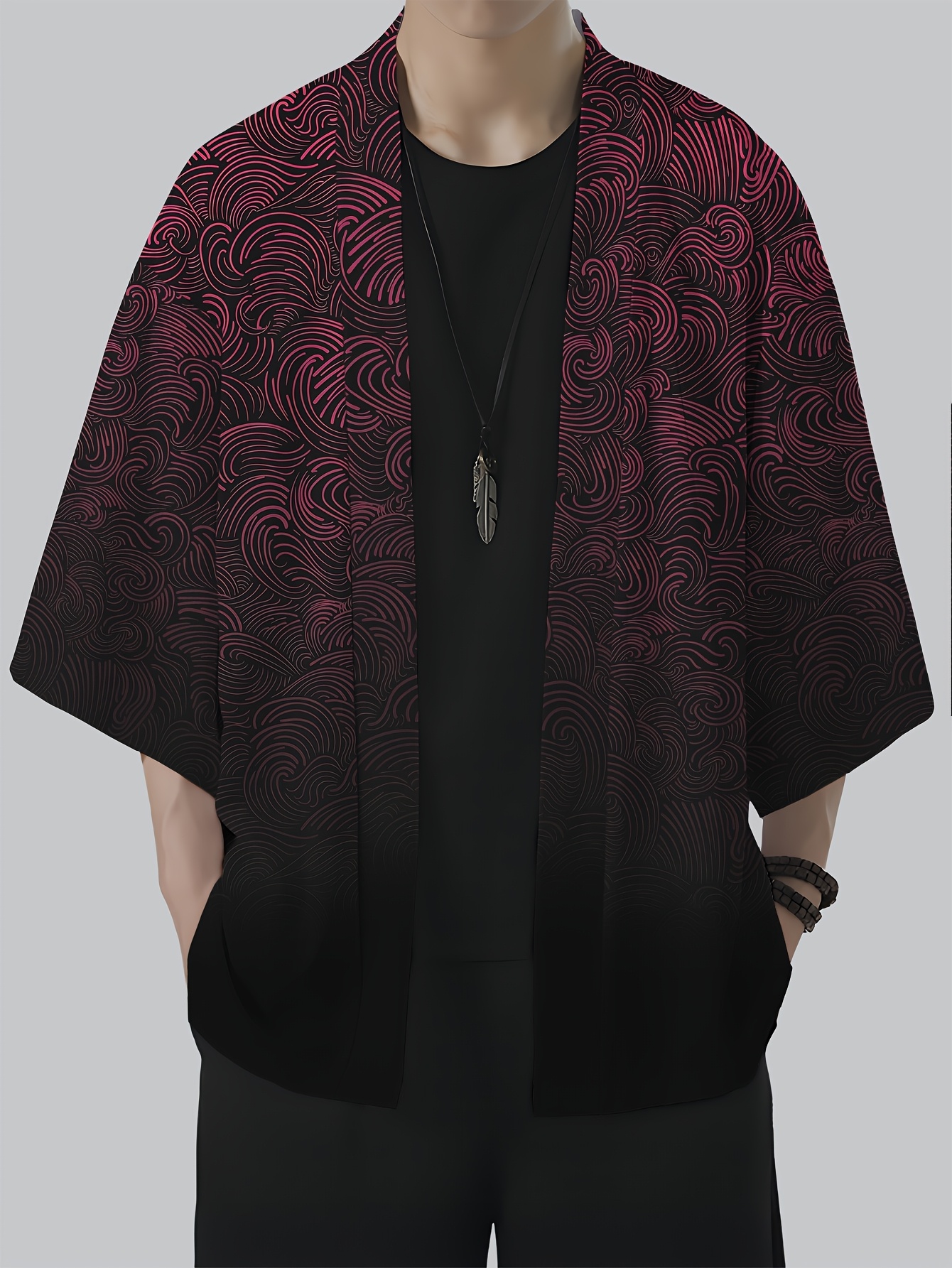 2026 Summer New Men's Kimono 3 - Street Fashion Kimono recension och pris