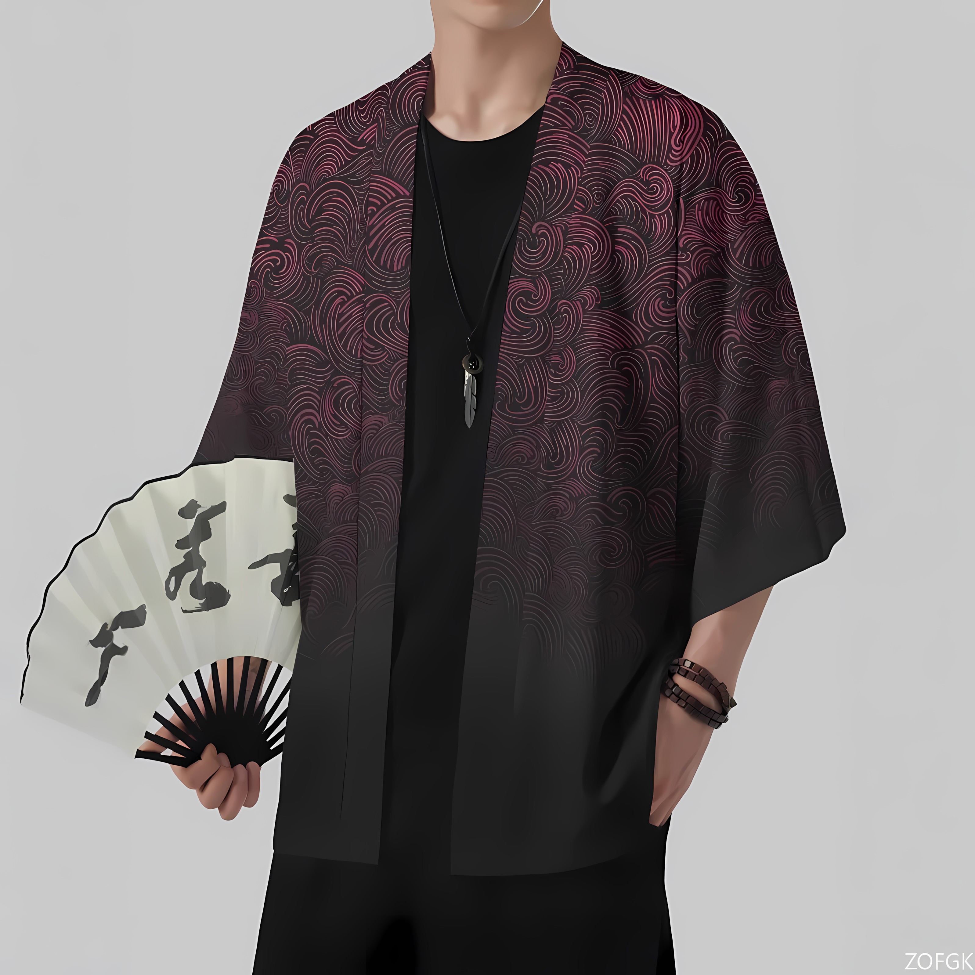 2026 Summer New Men's Kimono w - Street Fashion Kimono recension och pris