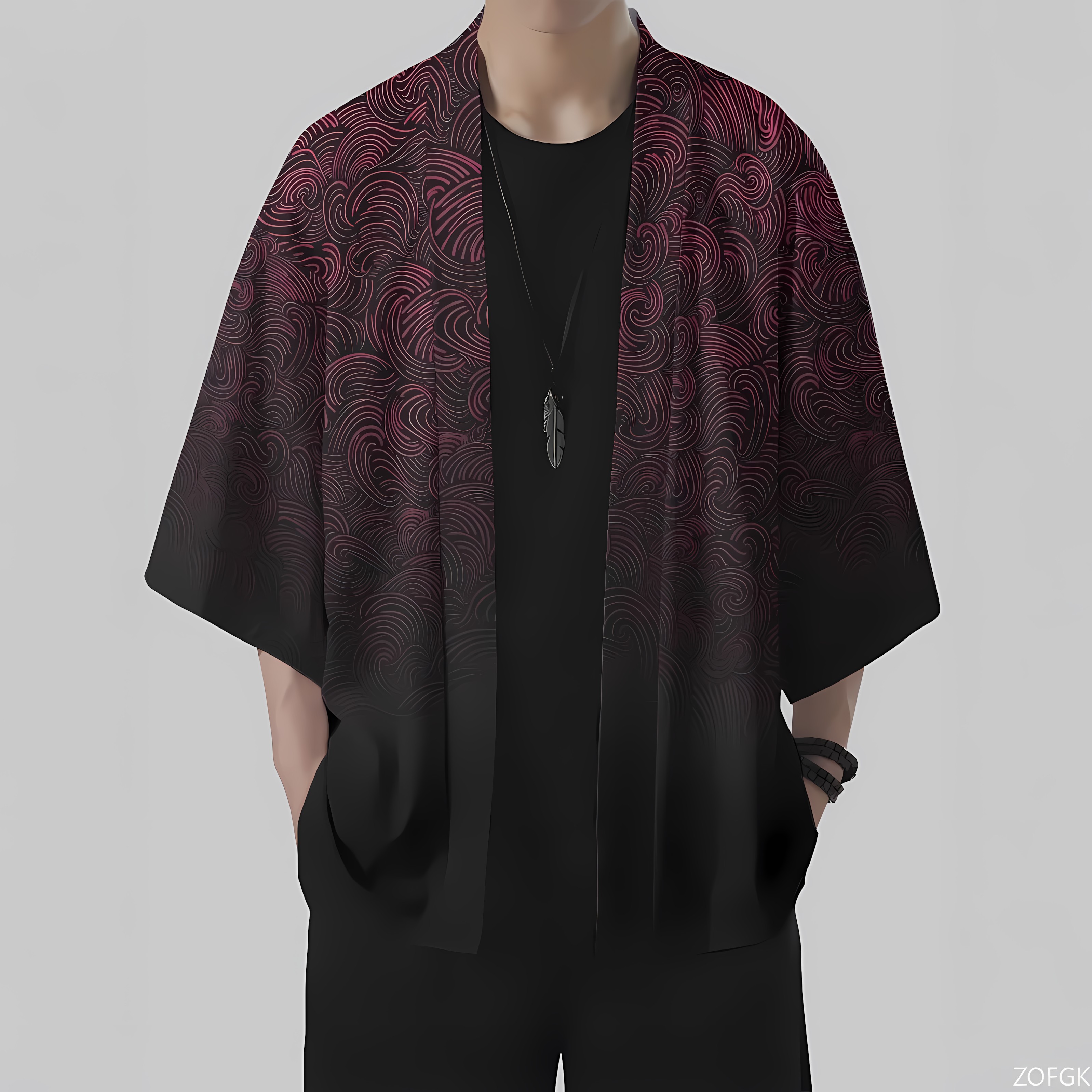 2026 Summer New Men's Kimono w - Street Fashion Kimono recension och pris