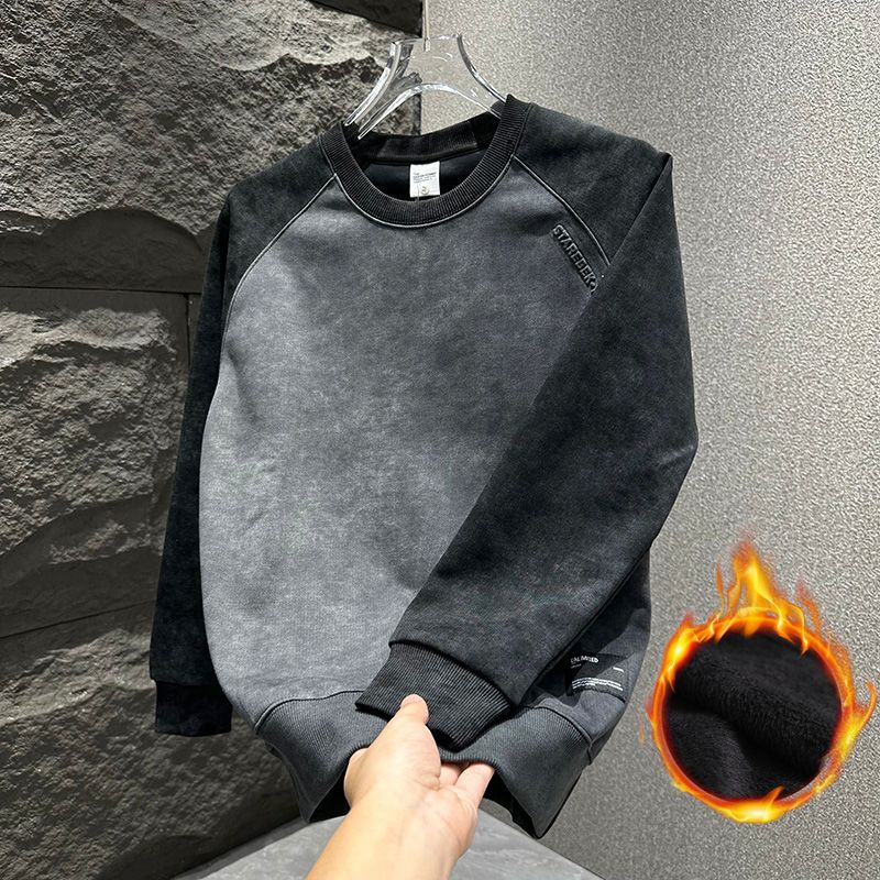Men's Oversize Fleece Lined Lo - Oversized Crewneck Fleece recension och pris