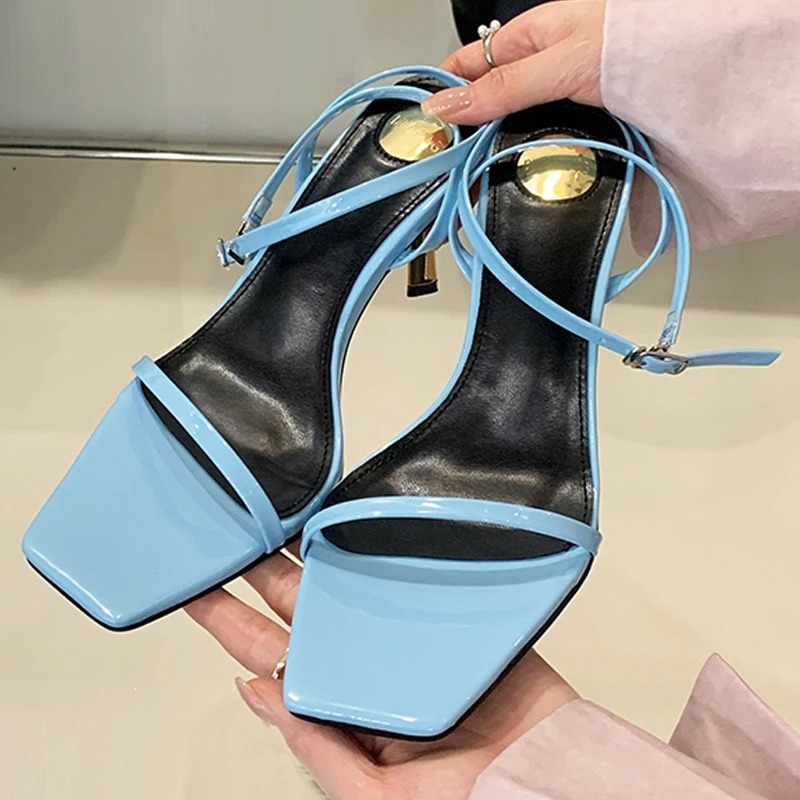 Luxury Metal Thin High Heels W - Street Fashion Luxury recension och pris